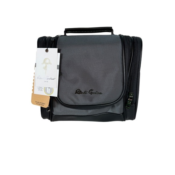 NWT Robert Graham Hanging Toiletry Bag, ARMAGEDDON MAX, Gray, OS - Picture 1 of 13